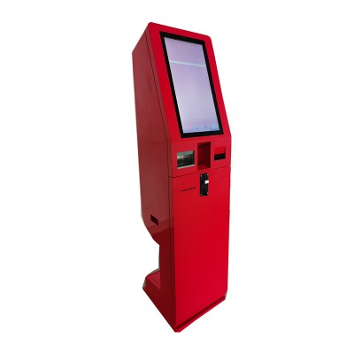 New Special Color Design Capacitive Self Ordering Kiosk with 21.5" Screen